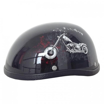 Каска за мотор - 2499 мотор - черен гланц