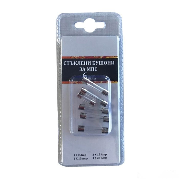 Бушон стъклен 3710 - 6бр в к-т