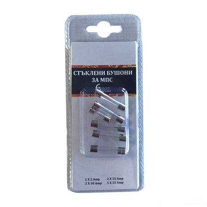 Бушон стъклен 3710 - 6бр в к-т