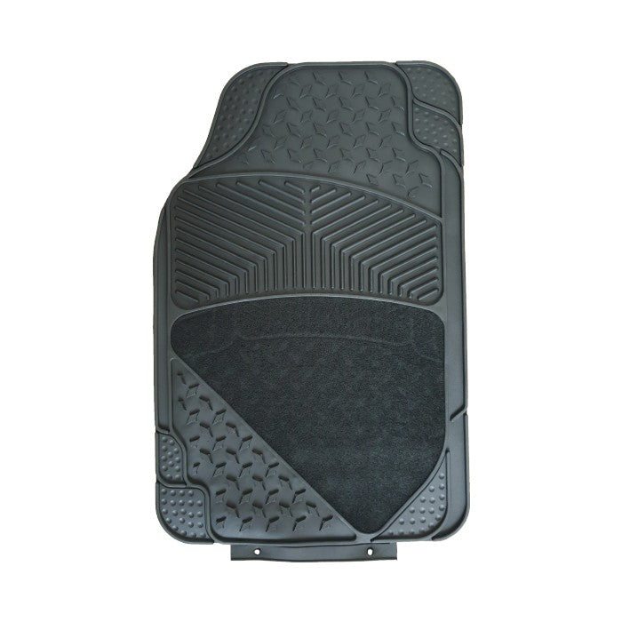 Гумени стелки с мокет универсални 3005 черни 4бр/к-т