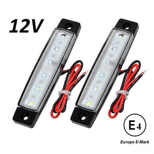 Диоден габарит с 6 LED диода - 12V бял