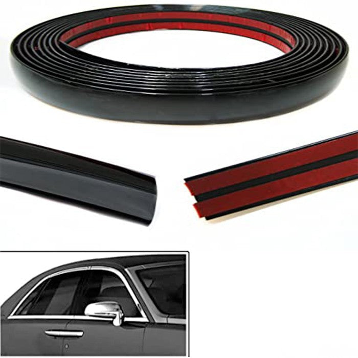 Лайсна за врата черна 25мм х 15м