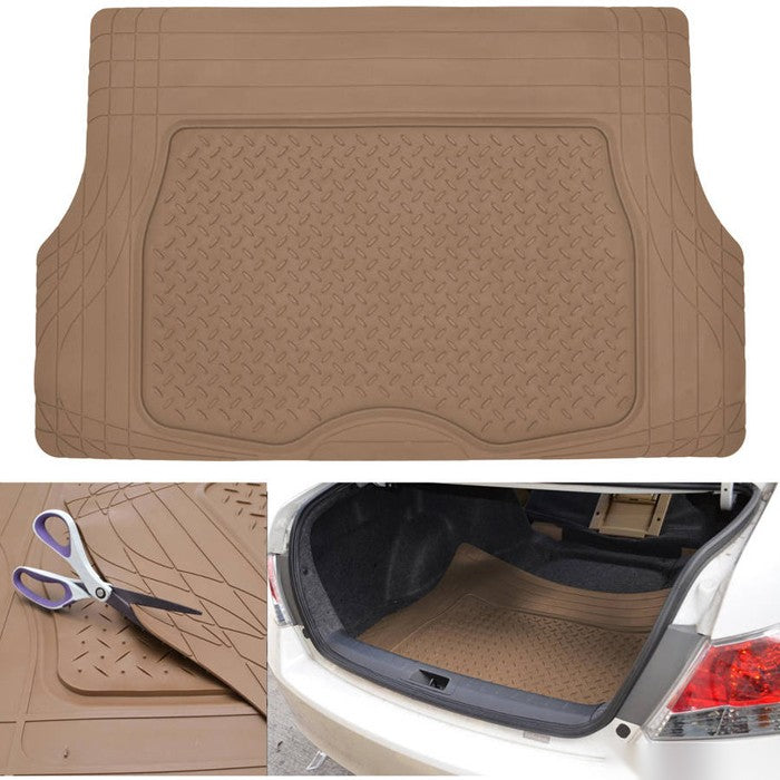 Гумена стелка за багажник универсална бежова 1802