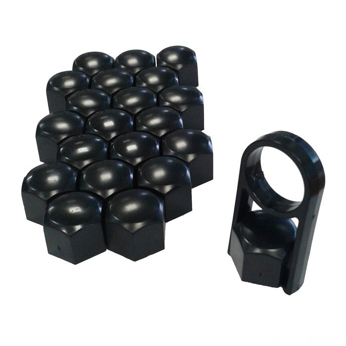 Декоративни капачки за болтове на джантите versaco 19мм - черни