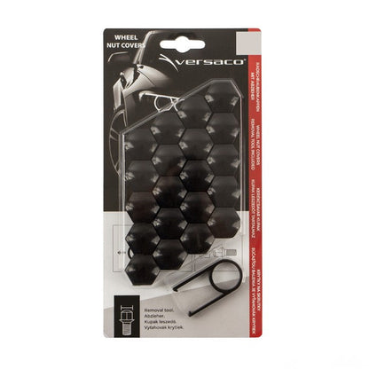 Декоративни капачки за болтове на джантите versaco 19мм - черни