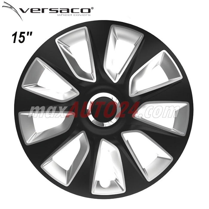Тасове за джанти 15'' Versaco Stratos RC Black/Silver