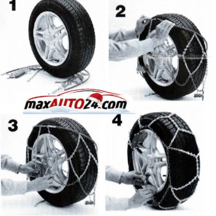 Вериги за сняг подходящи за джипове(4х4) и бусове - Меча стъпка (KB230) 14'' - 17'' 2бр./к-т.