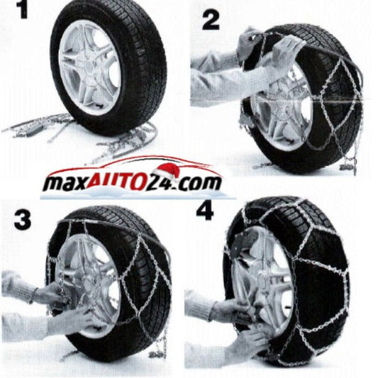 Вериги за сняг подходящи за джипове(4х4) и бусове - Меча стъпка (KB230) 14'' - 17'' 2бр./к-т.