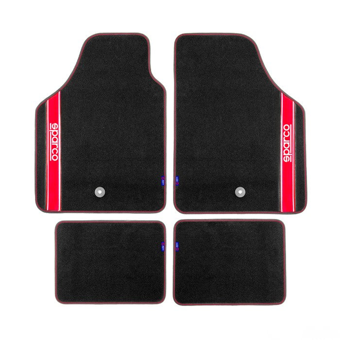 Универсални мокетни стелки Sparco - 03763BRS с червено