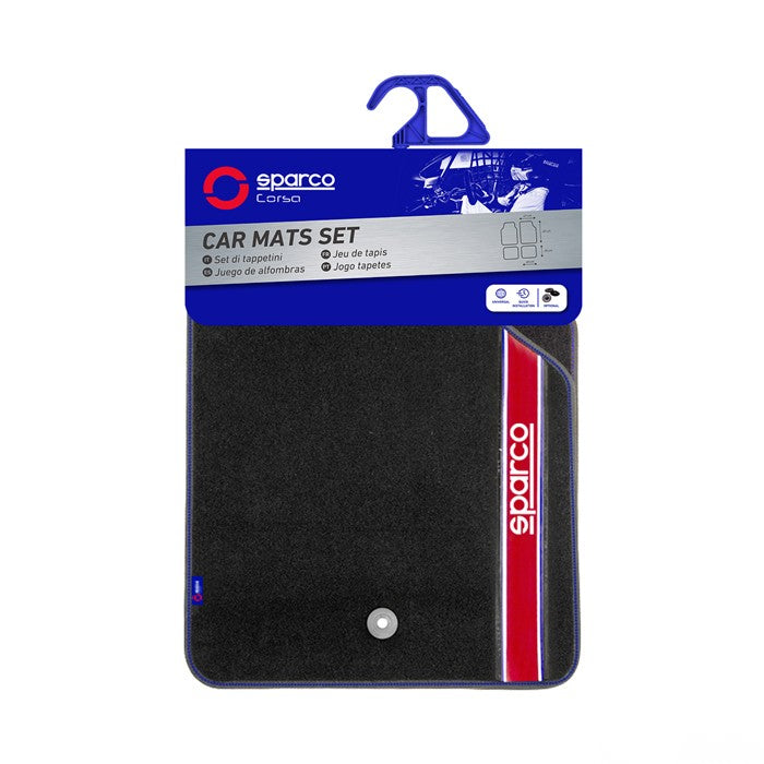 Универсални мокетни стелки Sparco - 03763BRS с червено