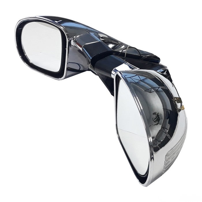 Спортно огледало с мигач електрическо 031 - хром