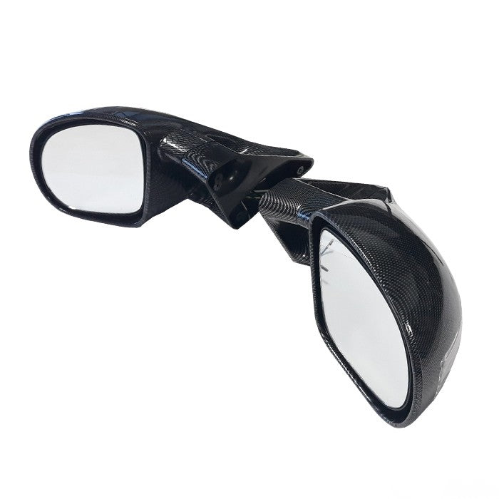 Спортно огледало с мигач електрическо 031 - Черен карбон