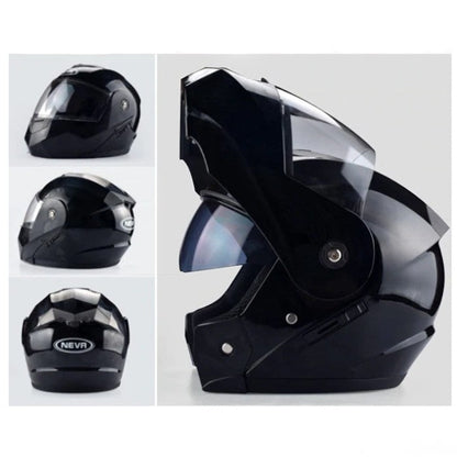 Каска за мотор - 2402-2 черна гланц