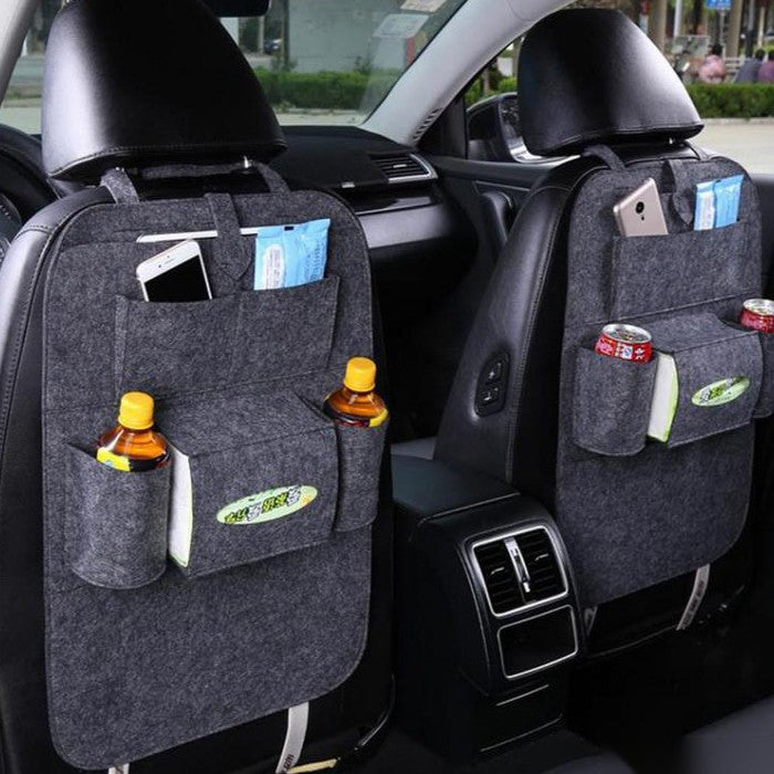 Текстилен органайзер за седалка - 2204 - сив