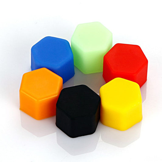 Декоративни капачки за болтове на джантите 17мм-червени