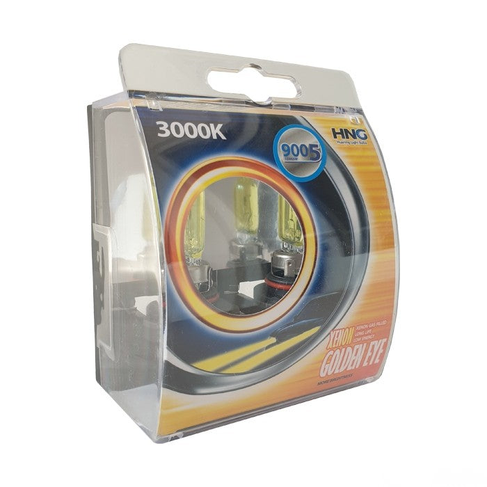 Халогенни крушки HNG HB3/9005 65W тип ''Golden eye'' жълти 2бр/к-т