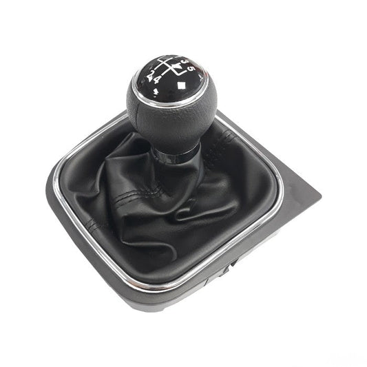 Топка за скоростен лост с маншон съвместима с  Golf V/VI (03-12) с 5 скорости - черен конец