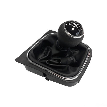 Топка за скоростен лост с маншон съвместима с  Golf V/VI (03-12) с 5 скорости - черен конец