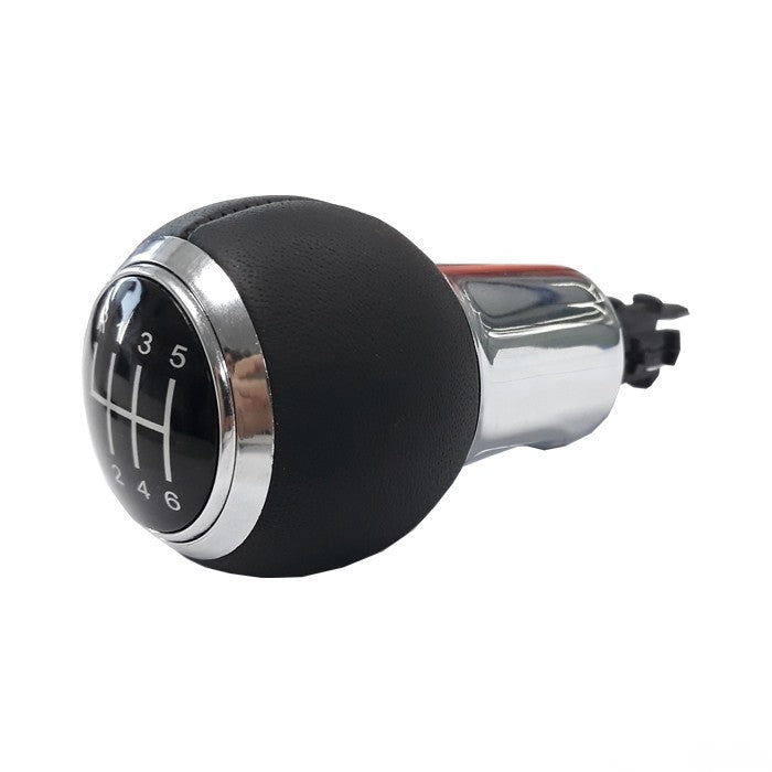 Топка за скоростен лост съвместима с Audi A3 (98-08) / A4 (02-08) - със 6 скорости - гладка кожа