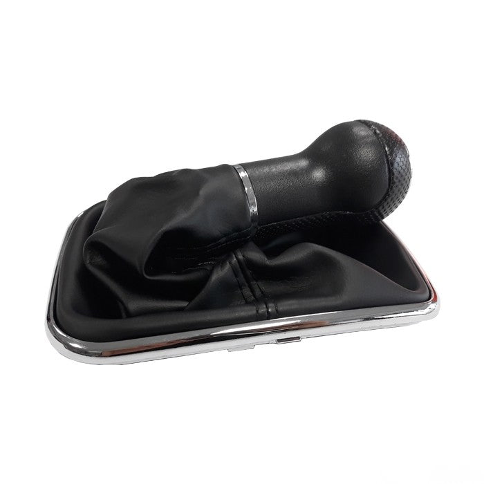 Топка за скоростен лост с маншон съвместима с VW Golf / Bora с 5 скорости - черен конец