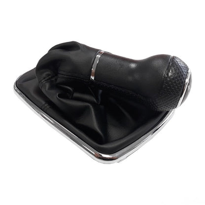 Топка за скоростен лост с маншон съвместима с VW Golf / Bora с 6 скорости - черен конец