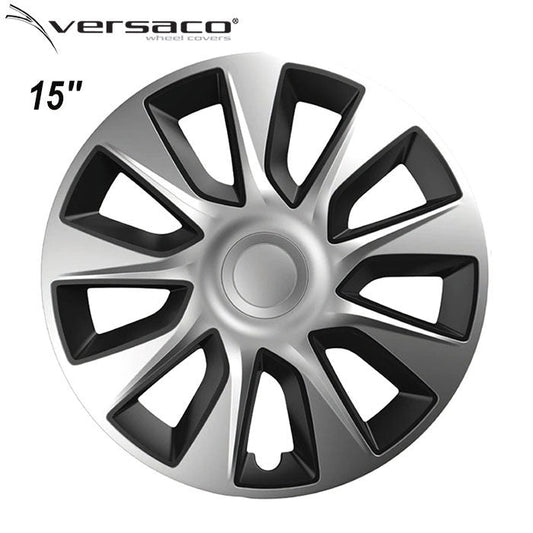 Тасове за джанти 15'' Versaco Stratos Silver / Black