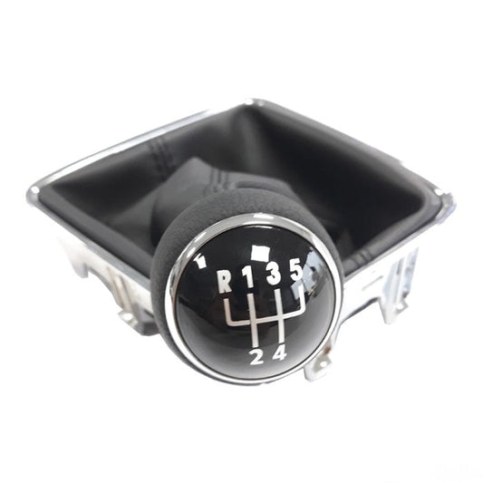 Топка за скоростен лост с маншон съвместима с VW / Seat с 5 скорости - черен конец