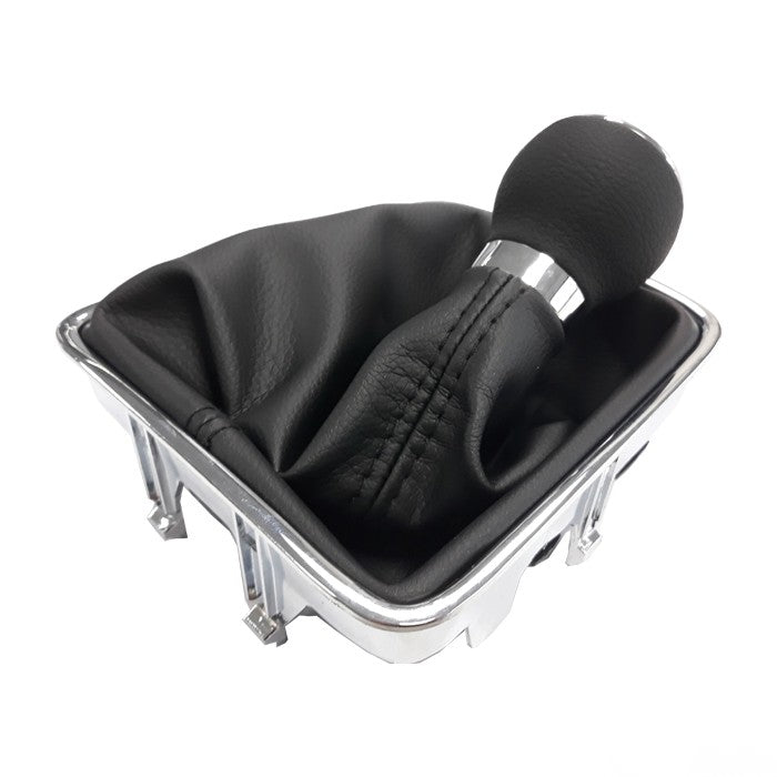 Топка за скоростен лост с маншон съвместима с VW / Seat с 6 скорости - черен конец