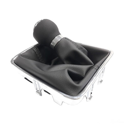 Топка за скоростен лост с маншон съвместима с VW / Seat с 6 скорости - черен конец