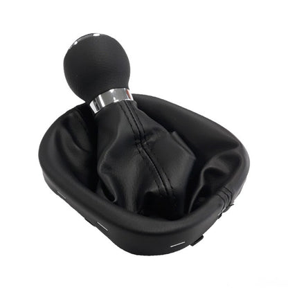 Топка за скоростен лост с маншон съвместима с VW Touran/Caddy с 5 скорости - черен конец