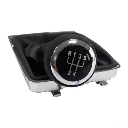 Топка за скоростен лост с маншон съвместима с VW Passat B6 06-12 с 5 скорости - черен конец