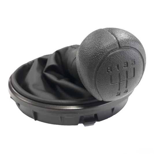 Топка за скоростен лост с маншон съвместима с Skoda Fabia 07-10 с 5 скорости - черна