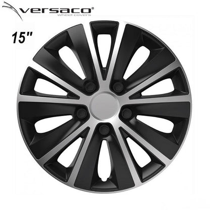 Тасове за джанти 15'' Versaco Rapid Silver / Black