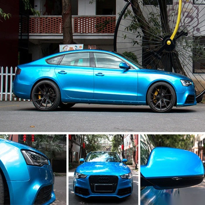 Фолио за облепяне светло син металик 1.52m x 1m D9001