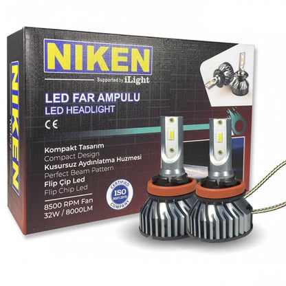 Диодни крушки NIken H11 ПРО 2бр/к-т