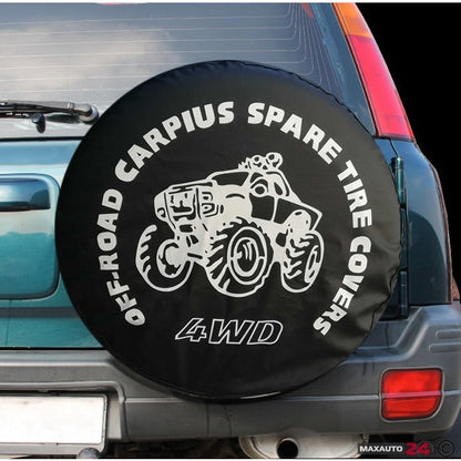 Калъф за резервна гума 16'' - 396 - Бял надпис C-28