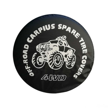 Калъф за резервна гума 16'' - 396 - Бял надпис C-28