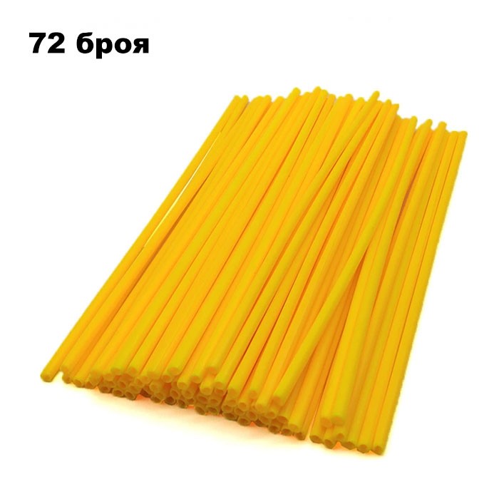 Декорация за спици 2546 жълти 72 БР/К-Т