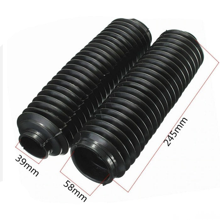 Прахоуловител за мотоциклет 2544 черен 2бр/к-т