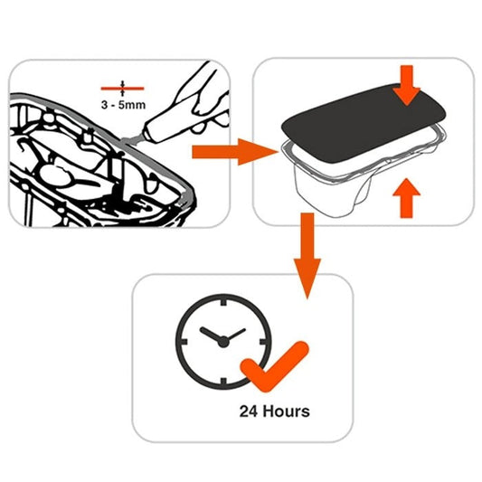 Силикон за гарнитури Visbella 85ml - прозрачен