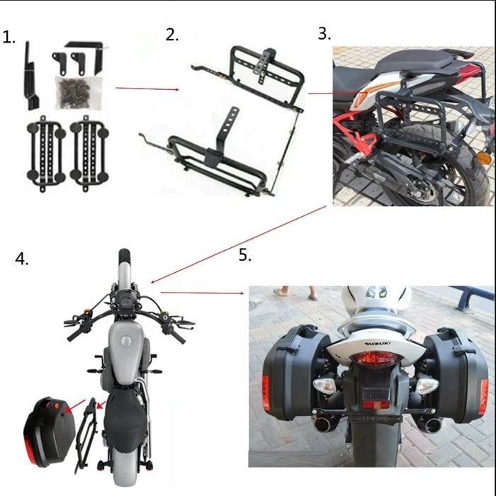Странични куфари за мотор V-35 2 БР/К-Т
