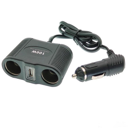 Разклонител за запалка 2-ка+USB 1645