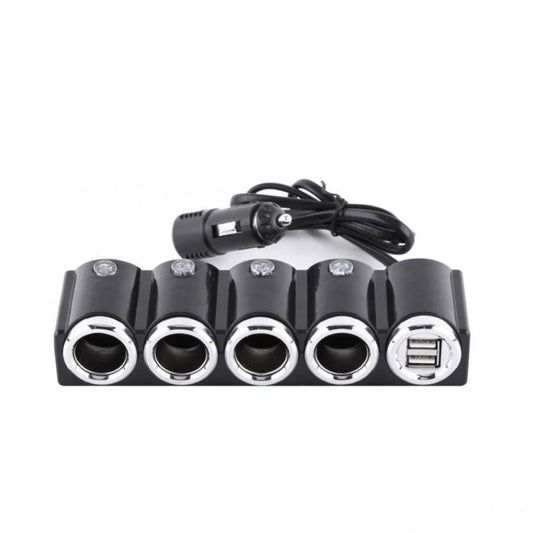 Разклонител за запалка 4-ка + 2 USB 1504
