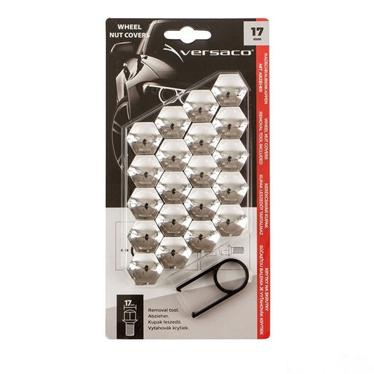 Декоративни капачки за болтове на джантите Versaco 17мм - хром