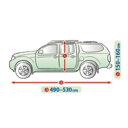 Покривало Kegel серия Mobile размер XL сиво за Pick UP с твърд таван