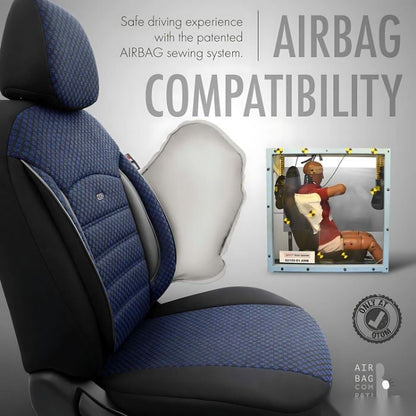 Тапицерия за седалки Otom Sport Plus PLS104 (черно/синьо)