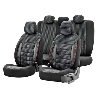 Тапицерия за седалки Otom Sport Plus PLS102 (черно/червено)