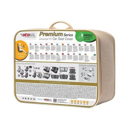 Тапицерия за седалки Otom Premium PRM118 (Черно/Бяло)