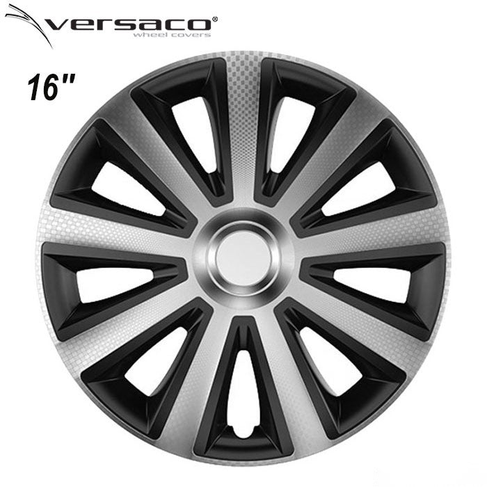 Тасове за джанти 16'' Versaco Carbon Aviator - Silver / Black