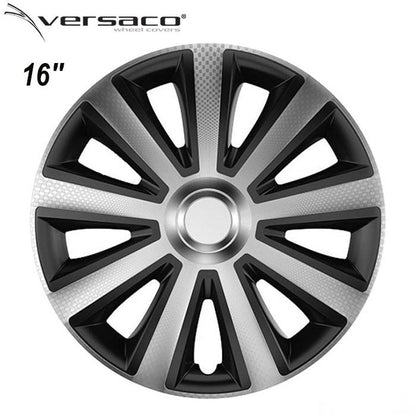 Тасове за джанти 16'' Versaco Carbon Aviator - Silver / Black